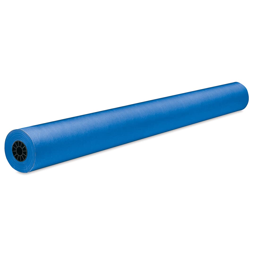 Open in modal - Rainbow Duo-Finish Economy Kraft Paper - 48" x 200 ft, Royal Blue
