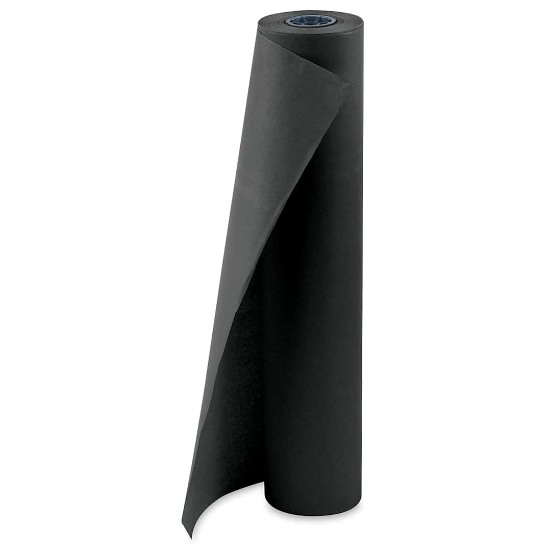 Open in modal - Pacon Decorol Flame Retardant Paper Roll - 36" x 1000 ft, Black