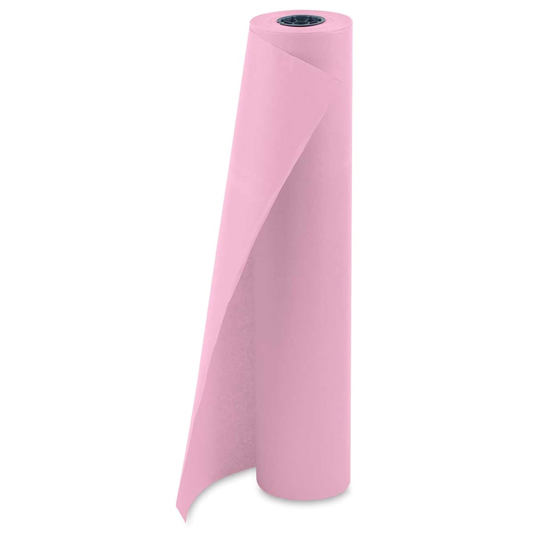 Open in modal - Pacon Decorol Flame Retardant Paper Roll - 36" x 1000 ft, Pink