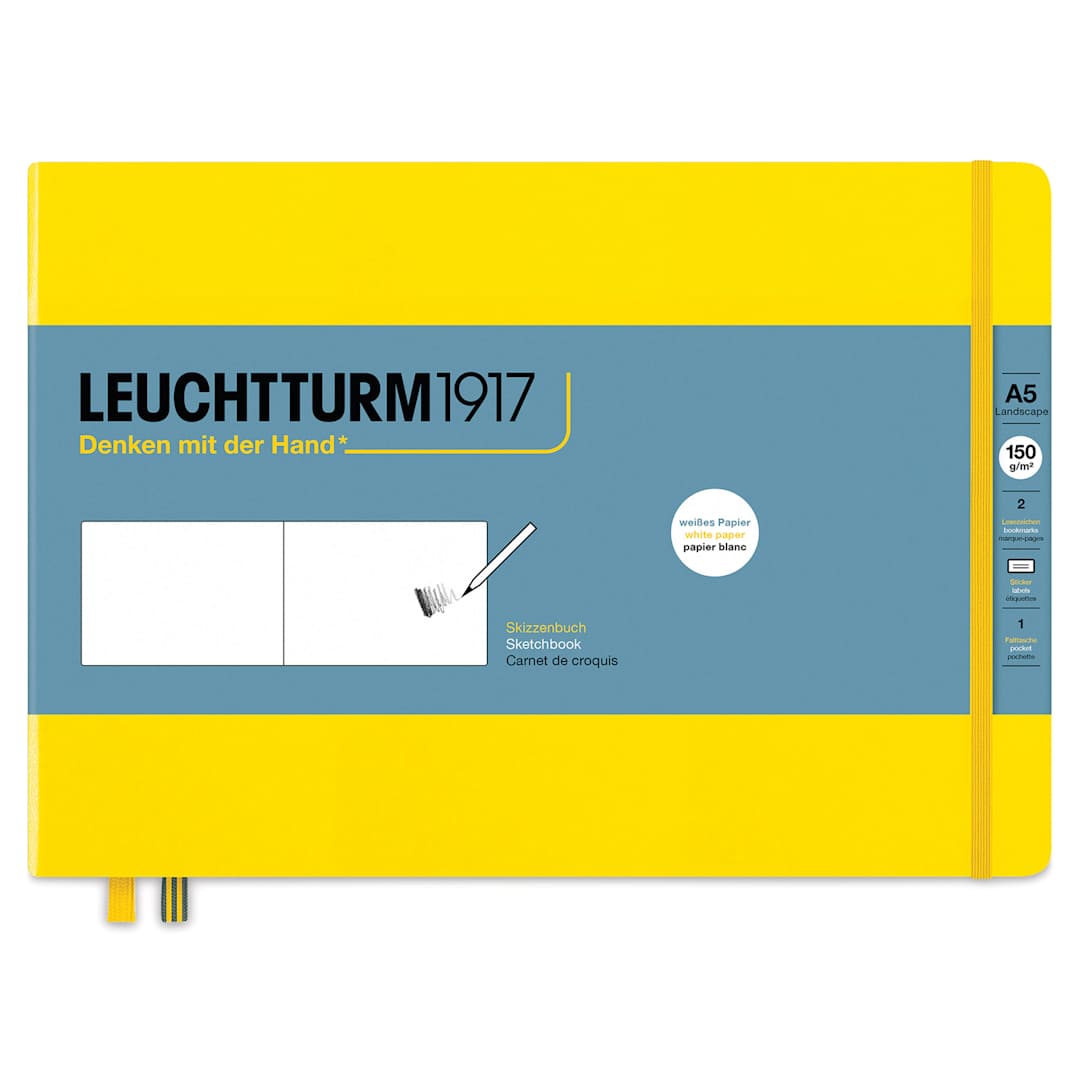 Open in modal - Leuchtturm1917 Sketchbook - Lemon, 5-3/4" x 8-1/4"
