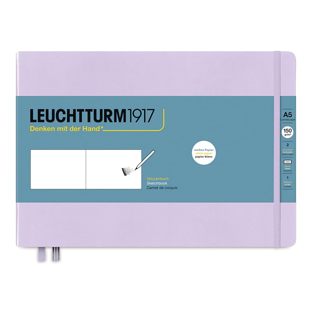 Open in modal - Leuchtturm1917 Sketchbook - Lilac, 5-3/4" x 8-1/4"