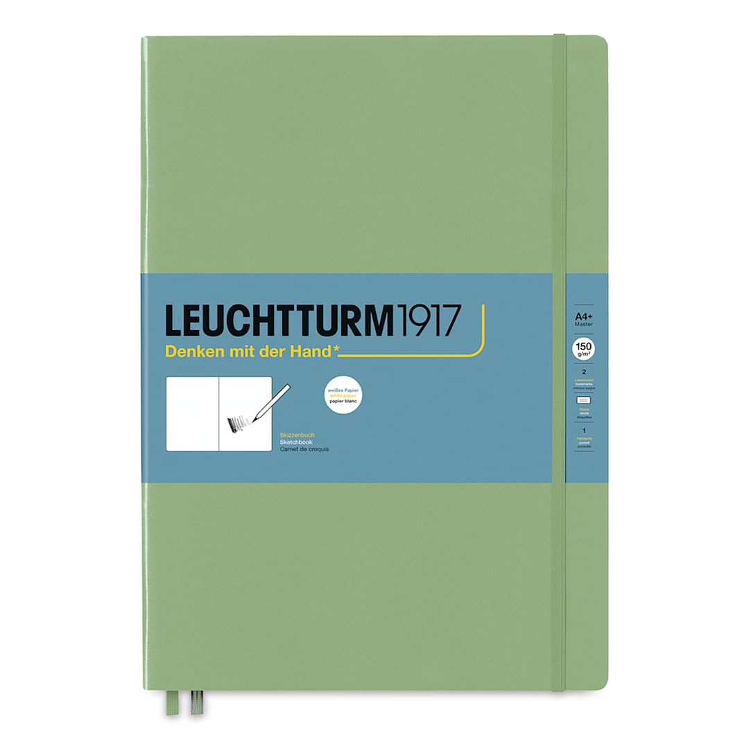 Open in modal - Leuchtturm1917 Sketchbook - Sage, 8-3/4" x 12-1/2"