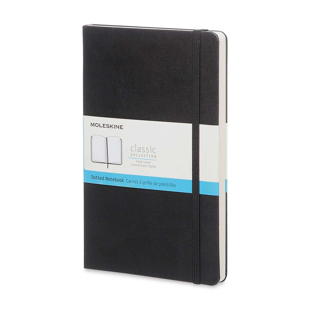 Open in modal - Moleskine Classic Hardcover Notebook - Black, Dotted, 5-1/2" x 3-1/2"