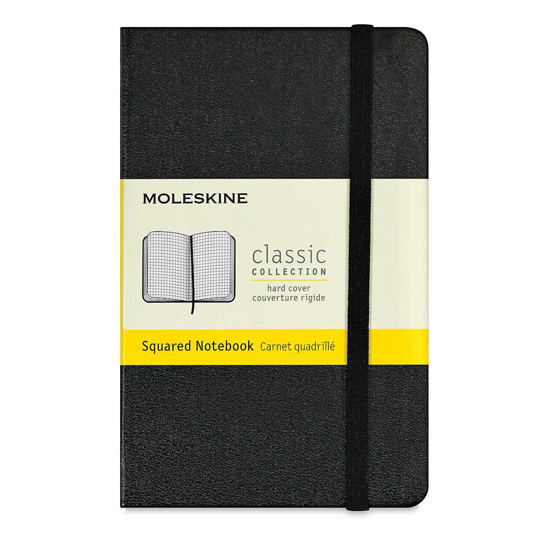 Open in modal - Moleskine Classic Hardcover Notebook - Black, Gridded, 5-1/2'' x 3-1/2''