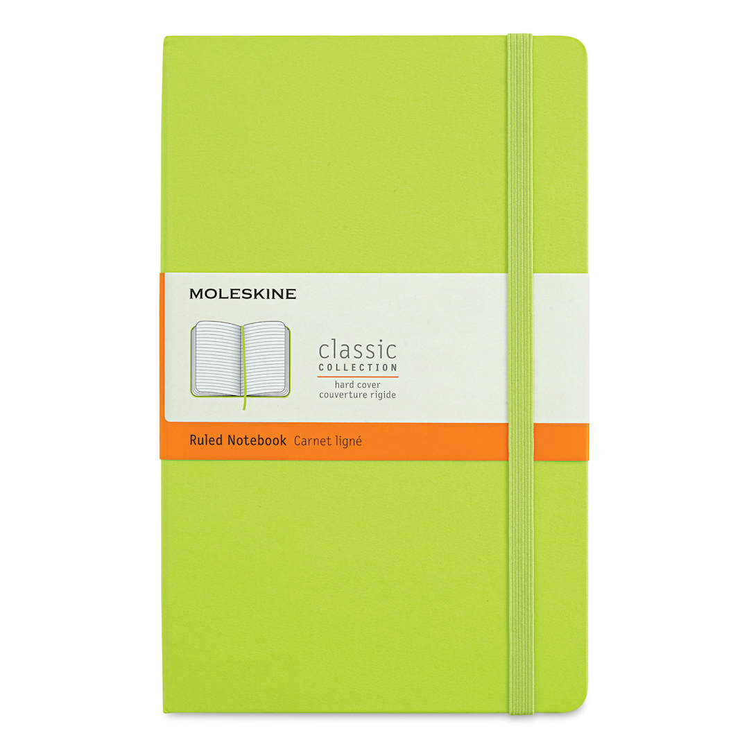 Open in modal - Moleskine Classic Hardcover Notebook - Lemon Green, Ruled, 8-1/4" x 5"
