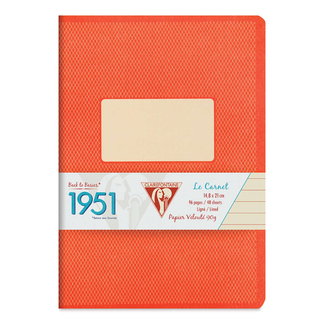 Open in modal - Clairefontaine 1951 Staplebound Notebook - A5, Coral