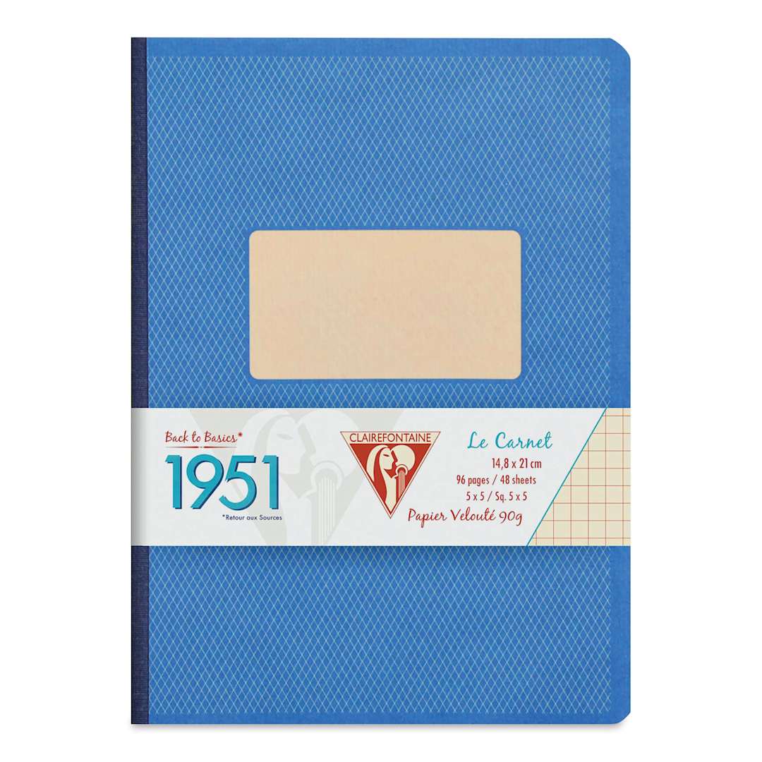 Open in modal - Clairefontaine 1951 Clothbound Notebook - A5, Blue