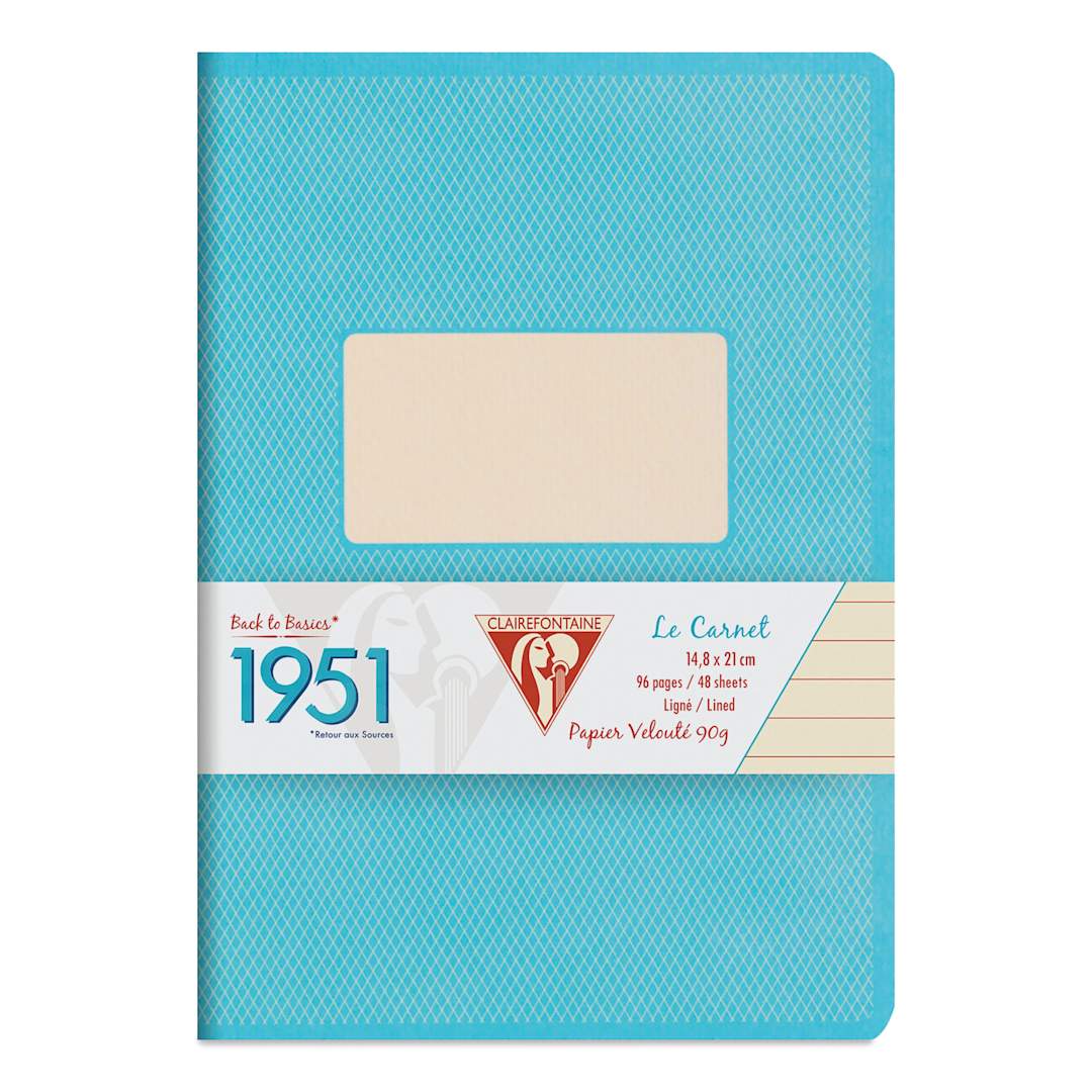 Open in modal - Clairefontaine 1951 Staplebound Notebook - A5, Turquoise