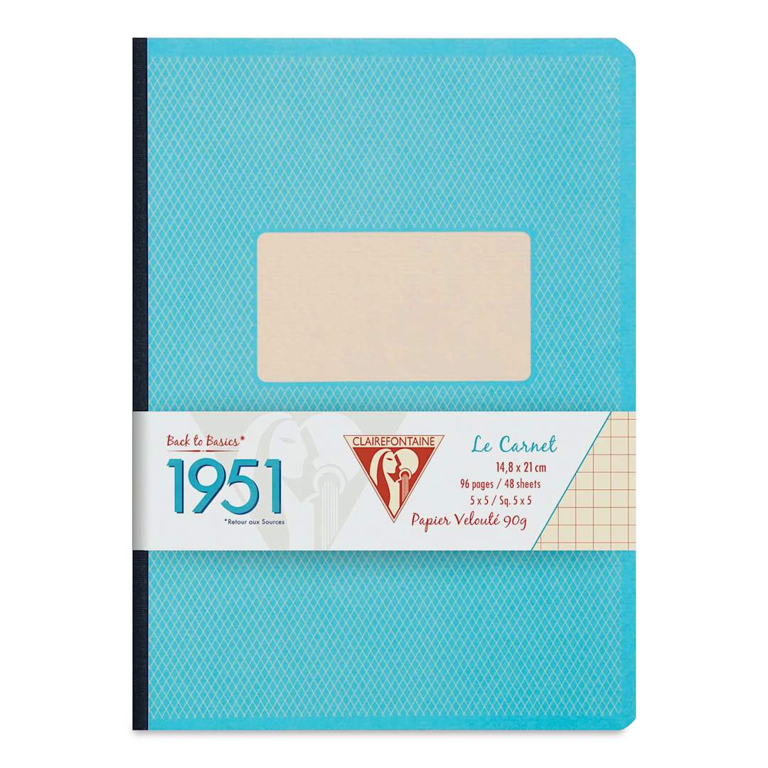 Open in modal - Clairefontaine 1951 Clothbound Notebook - A5, Turquoise