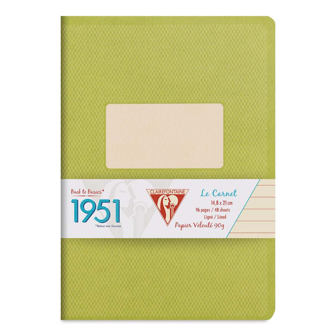 Open in modal - Clairefontaine 1951 Staplebound Notebook - A5, Green