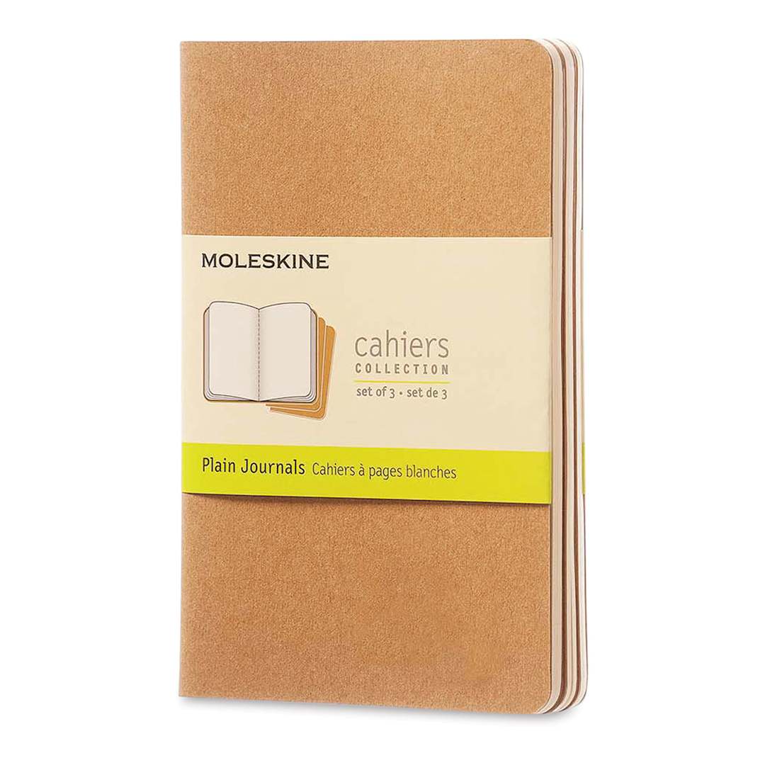 Open in modal - Moleskine Cahier Journals - 5-1/2'' x 3-1/2'', Blank, Kraft, Pkg of 3