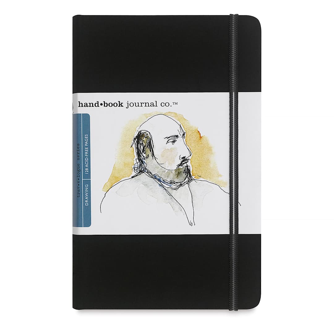 Open in modal - Hand Book Artist Journal - 8 1/4" x 5-1/2", Ivory Black, Portrait, 128 Pages