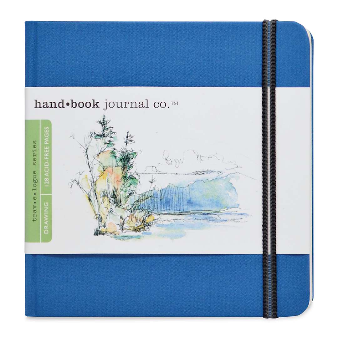 Open in modal - Hand Book Artist Journal - 5-1/2" x 5-1/2", Ultramarine Blue, Square, 128 Pages