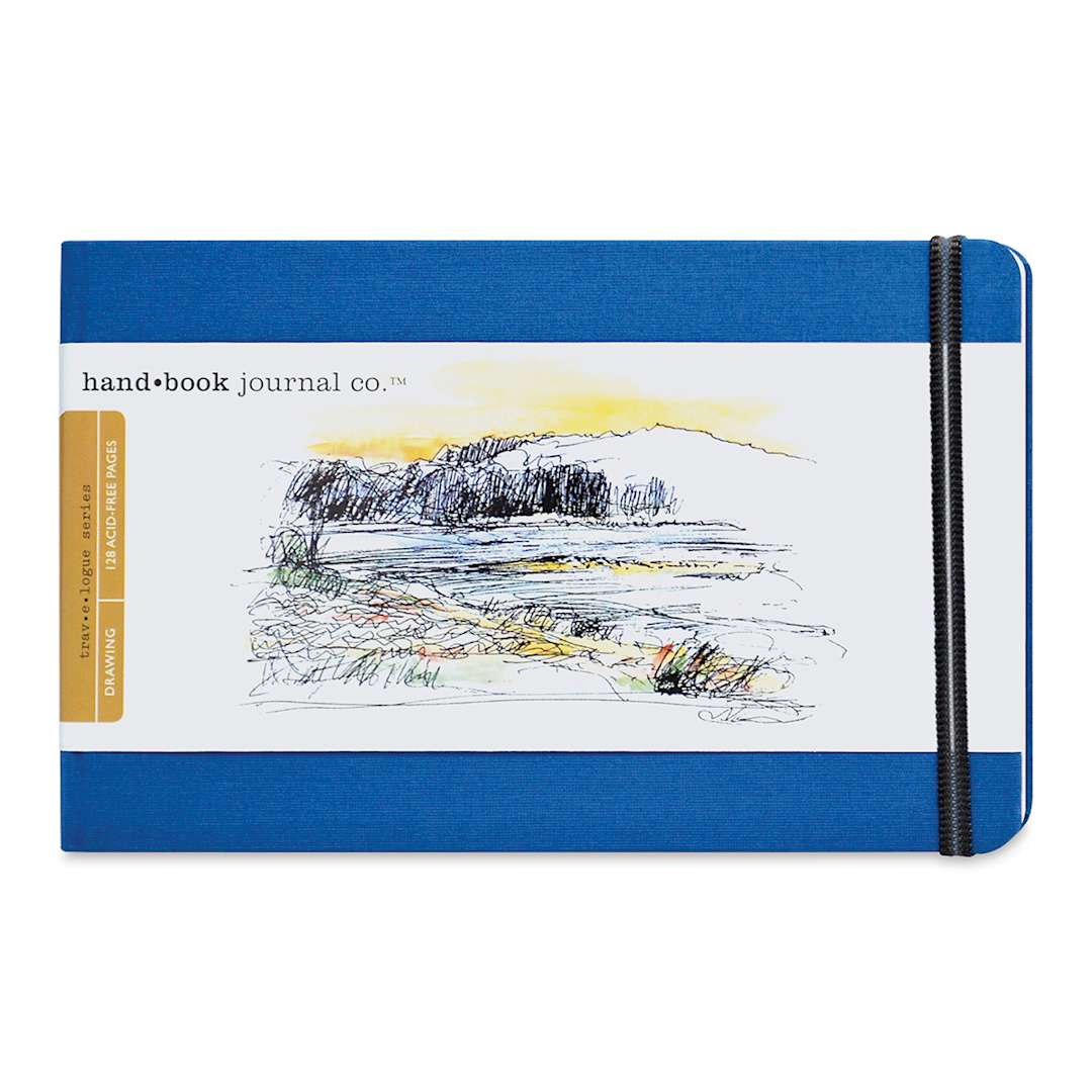 Open in modal - Hand Book Artist Journal - 5-1/2" x 8 1/4", Ultramarine Blue, Landscape, 128 Pages
