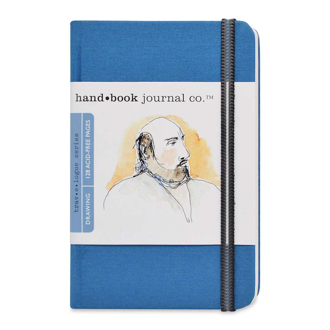 Open in modal - Hand Book Artist Journal - 3 1/2" x 5-1/2", Ultramarine Blue, Portrait, 128 Pages