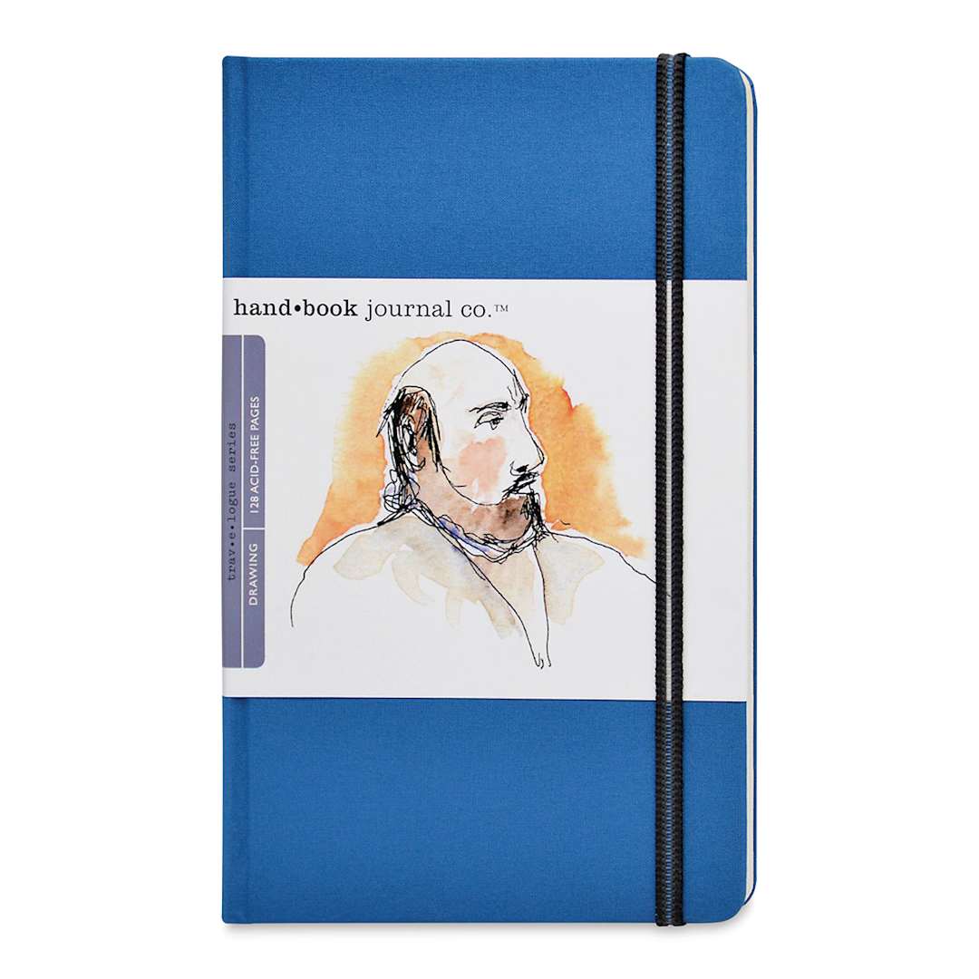 Open in modal - Hand Book Artist Journal - 8 1/4"x 5-1/2", Ultramarine Blue, Portrait, 128 Pages