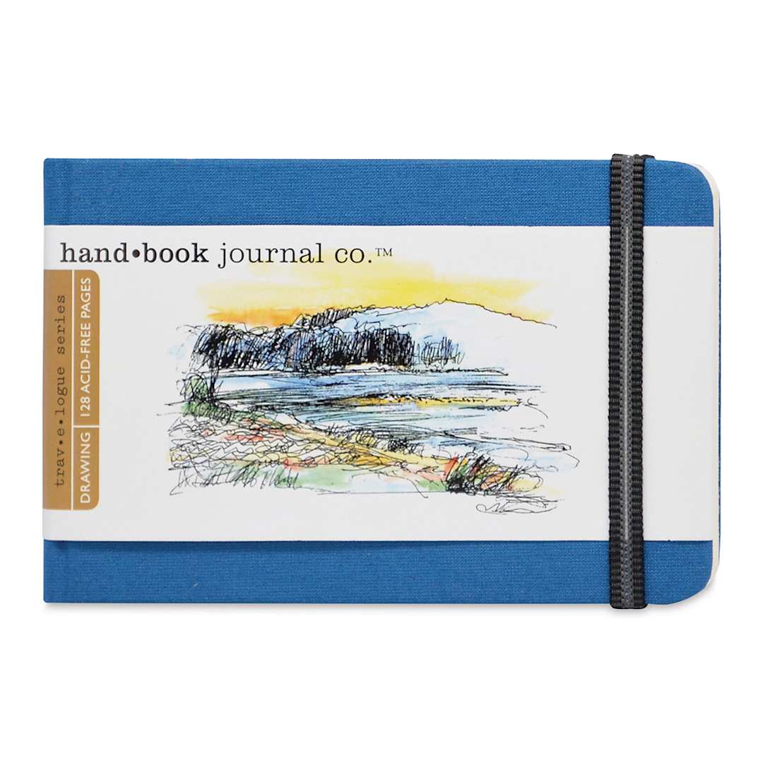 Open in modal - Hand Book Artist Journal - 3-1/2" x 5 1/2", Ultramarine Blue, Landscape, 128 Pages
