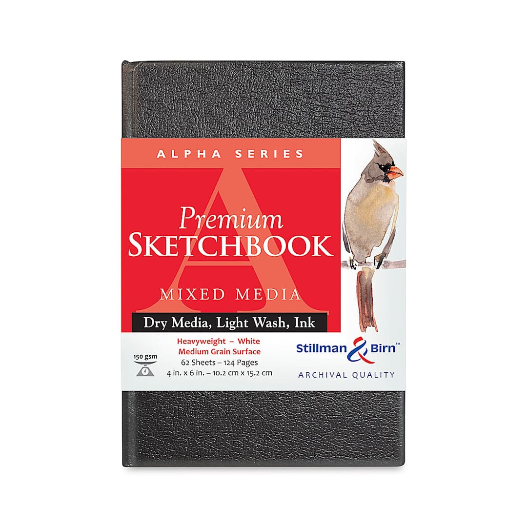 Open in modal - Stillman & Birn Alpha Series Hardcover Sketchbook - Front of 6" x 4" Portrait Sketchbook