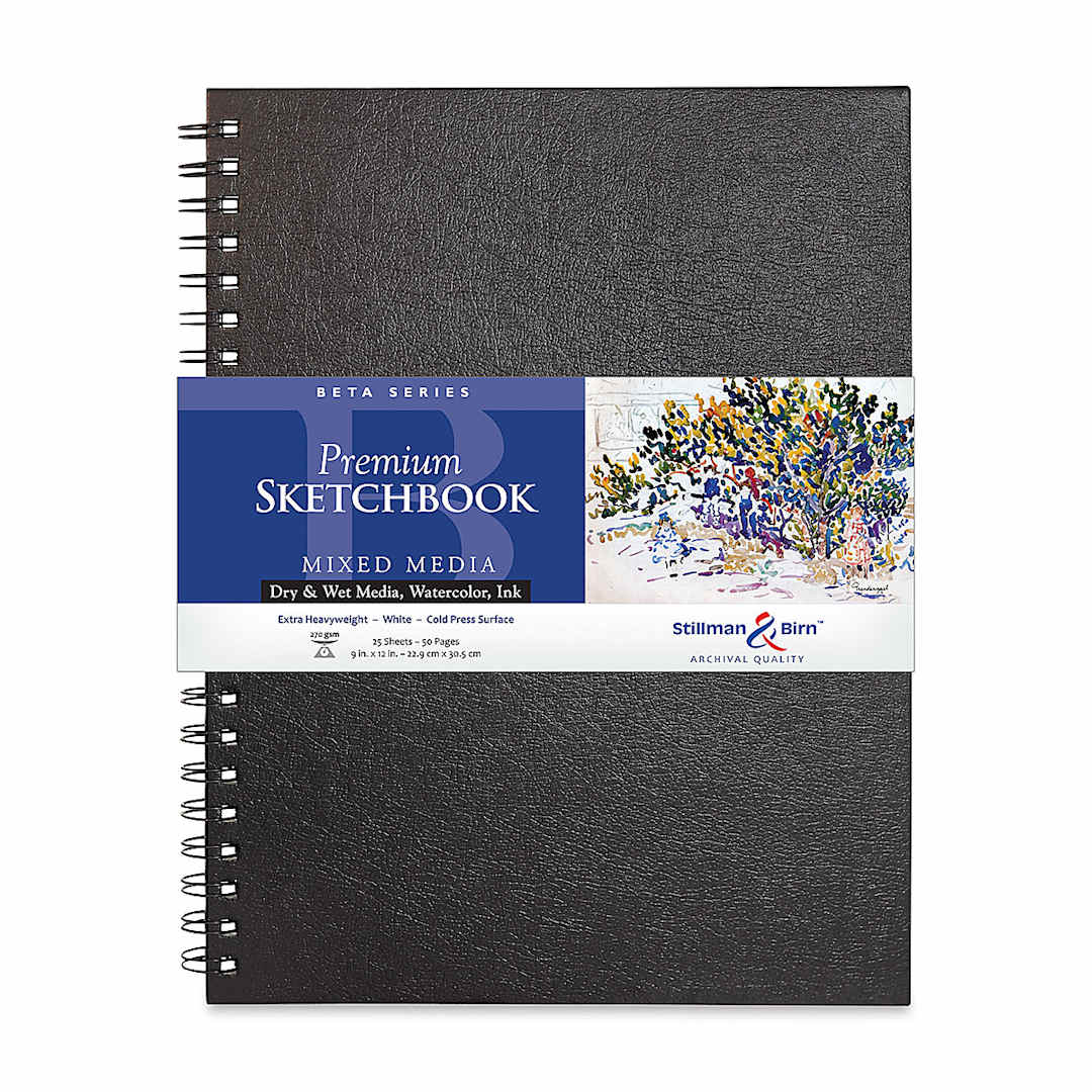 Open in modal - Stillman & Birn Beta Series Sketchbook - 12" x 9", Portrait, Wirebound, 25 Sheets