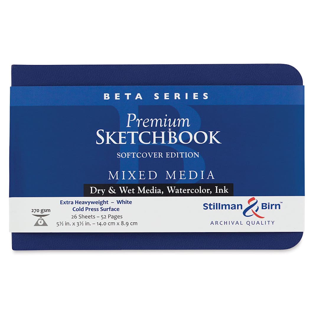 Open in modal - Stillman & Birn Beta Series Sketchbook - 3-1/2" x 5-1/2", Soft Cover