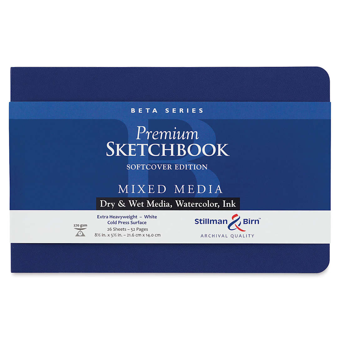 Open in modal - Stillman & Birn Beta Series Sketchbook - 5-1/2" x 8-1/2", Soft Cover, 26 Sheets