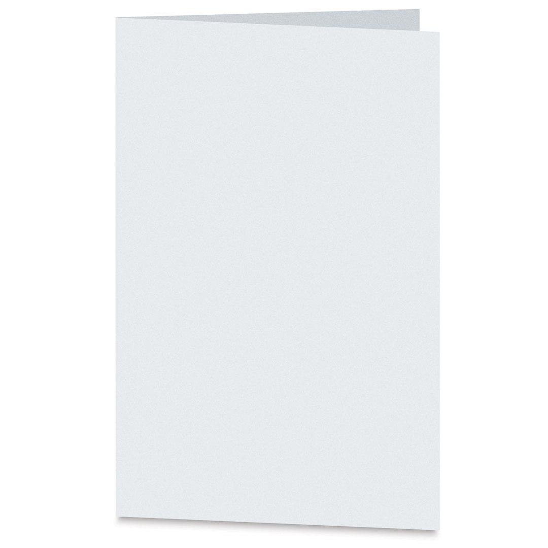 Open in modal - Arturo Vertical Folded Card - 6-1/2" x 9", White, Medium Greeting, Package of 100