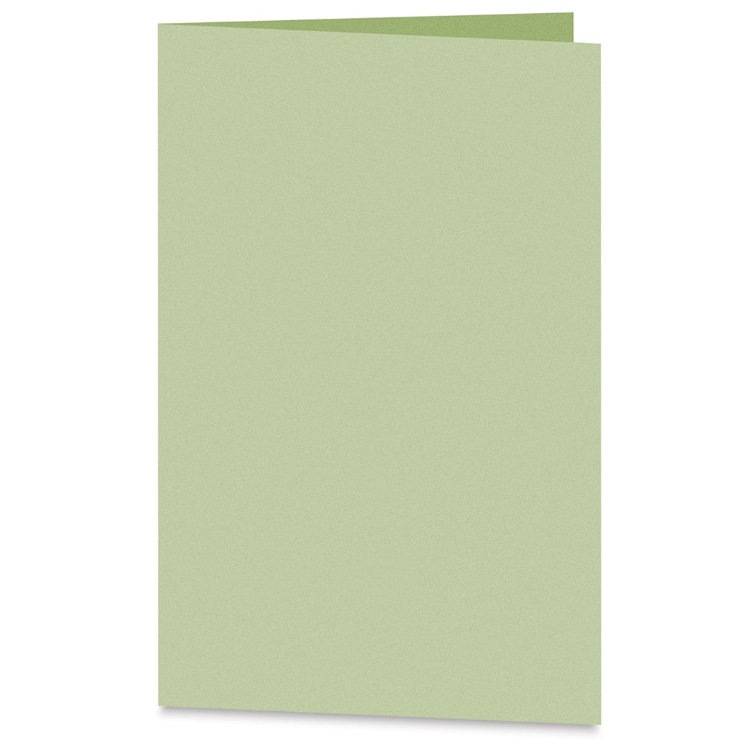 Open in modal - Arturo Vertical Folded Card - 6-1/2" x 9", Celadon, Medium Greeting, Package of 100