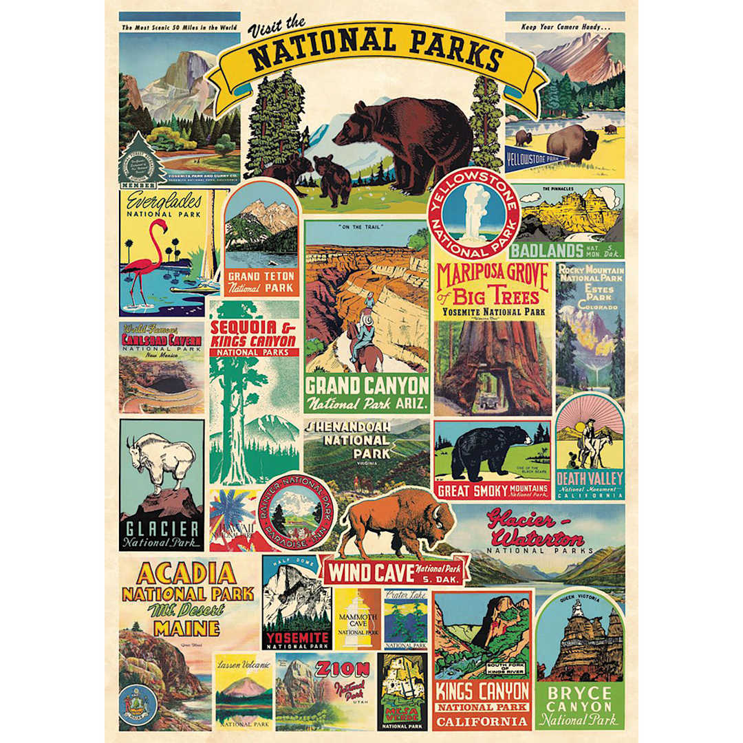 Open in modal - Cavallini National Parks Printed Paper