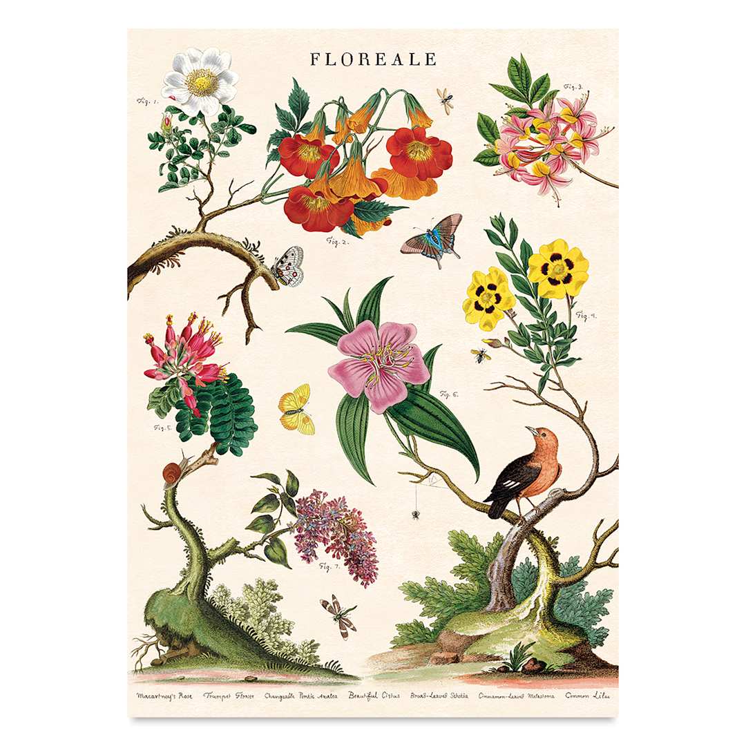 Open in modal - Cavallini Vintage Floreale Printed Paper
