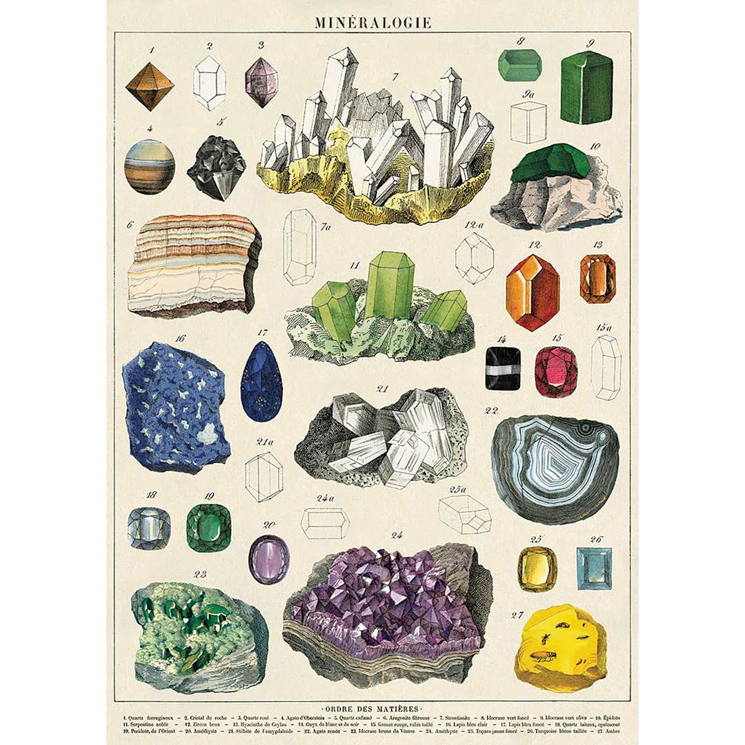 Open in modal - Cavallini Mineralogy Gift Wrap