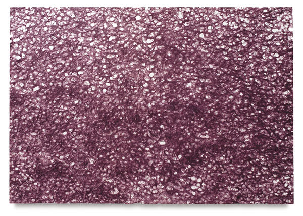 Open in modal - Black Ink Japanese Ogura Lace Papers - Top view of Plum sheet