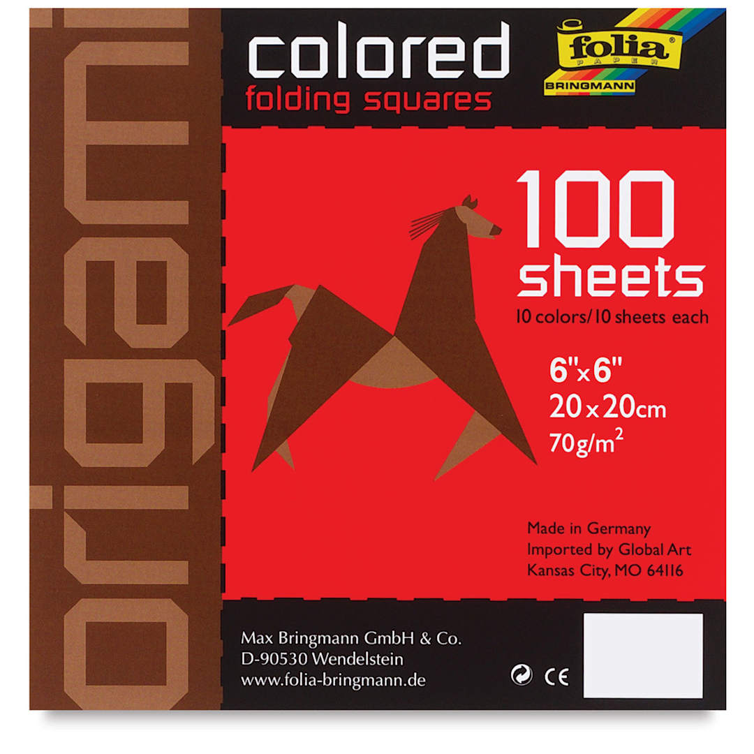 Open in modal - Folia Oragami Sheets - 6" x 6", Assorted, 100 Sheets