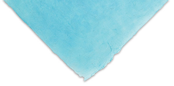 Open in modal - Lamali Lokta Paper - 20" x 30", Blue Lagoon