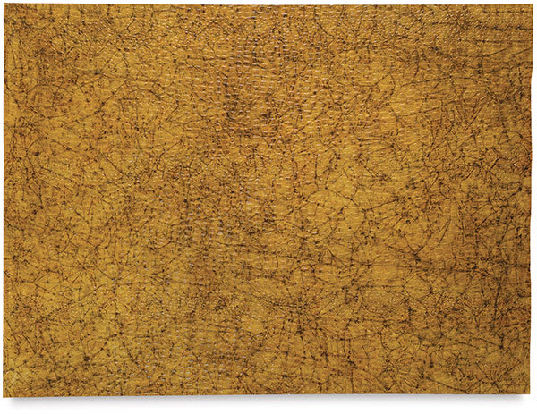 Open in modal - Black Ink Embossed Reptilian Papers - Reptile paper sheet in Desert Gold