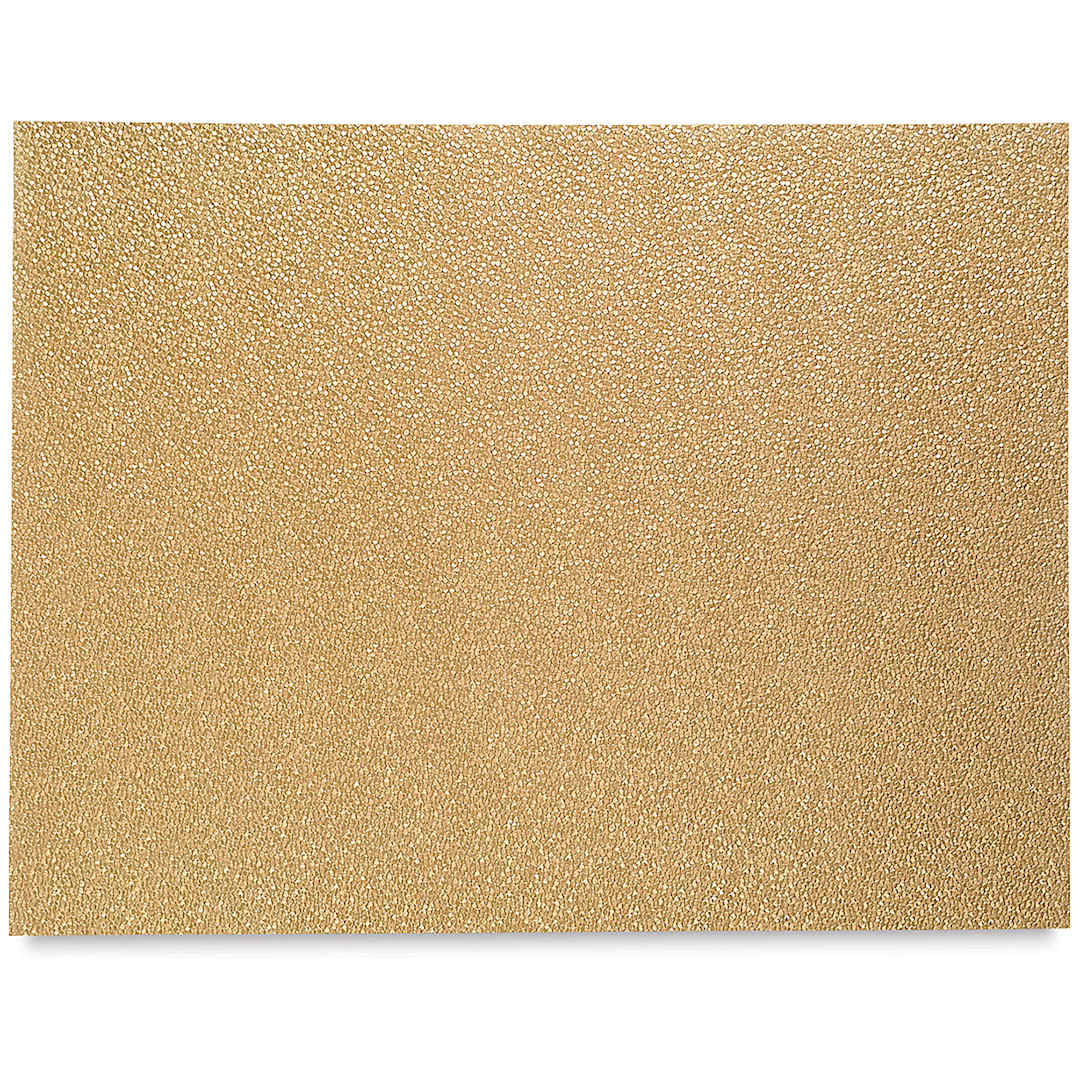 Open in modal - Black Ink Embossed Pebble Papers - Soft Metallic Gold sheet shown