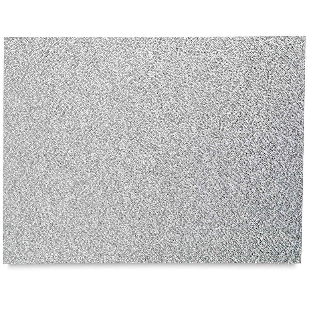 Open in modal - Black Ink Embossed Pebble Print Papers - Soft Metallic Silver sheet shown