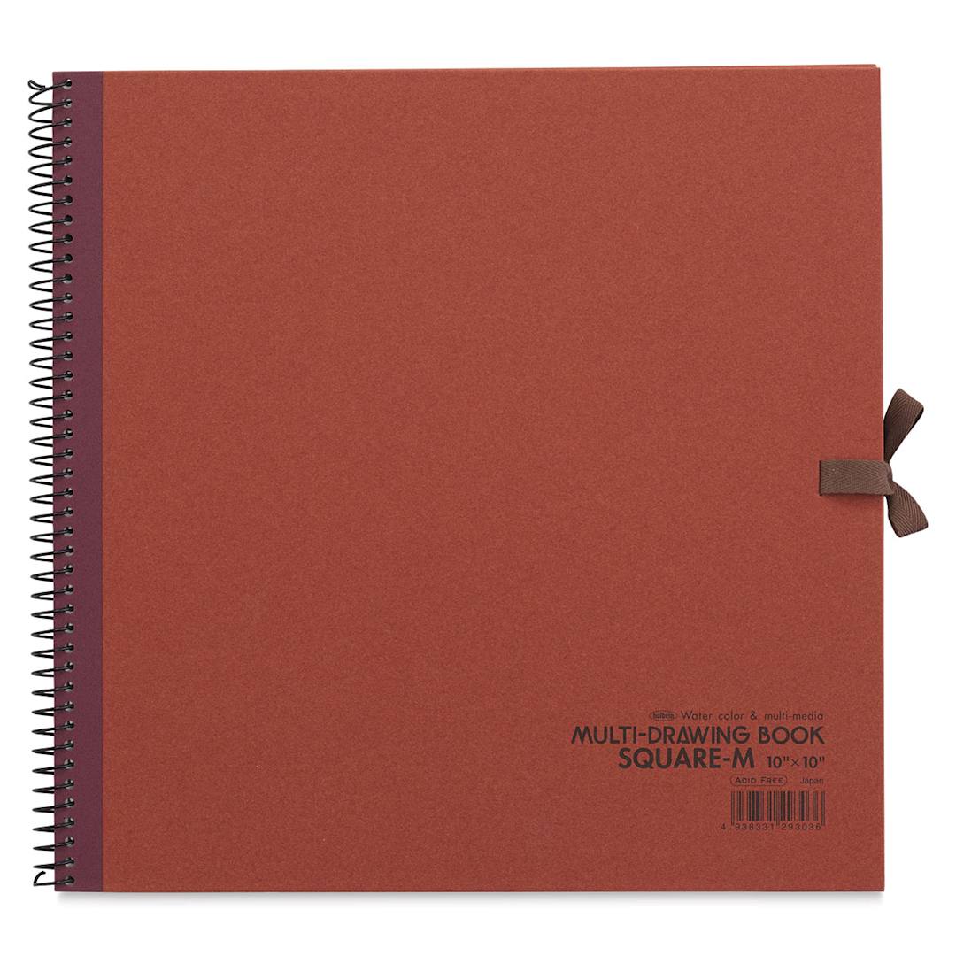 Open in modal - Holbein Multimedia Book - 10" x 10", Rust (front cover)