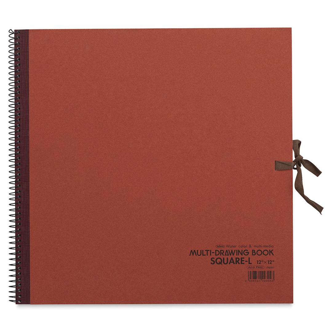 Open in modal - Holbein Multimedia Book - 12" x 12", Rust (front cover)