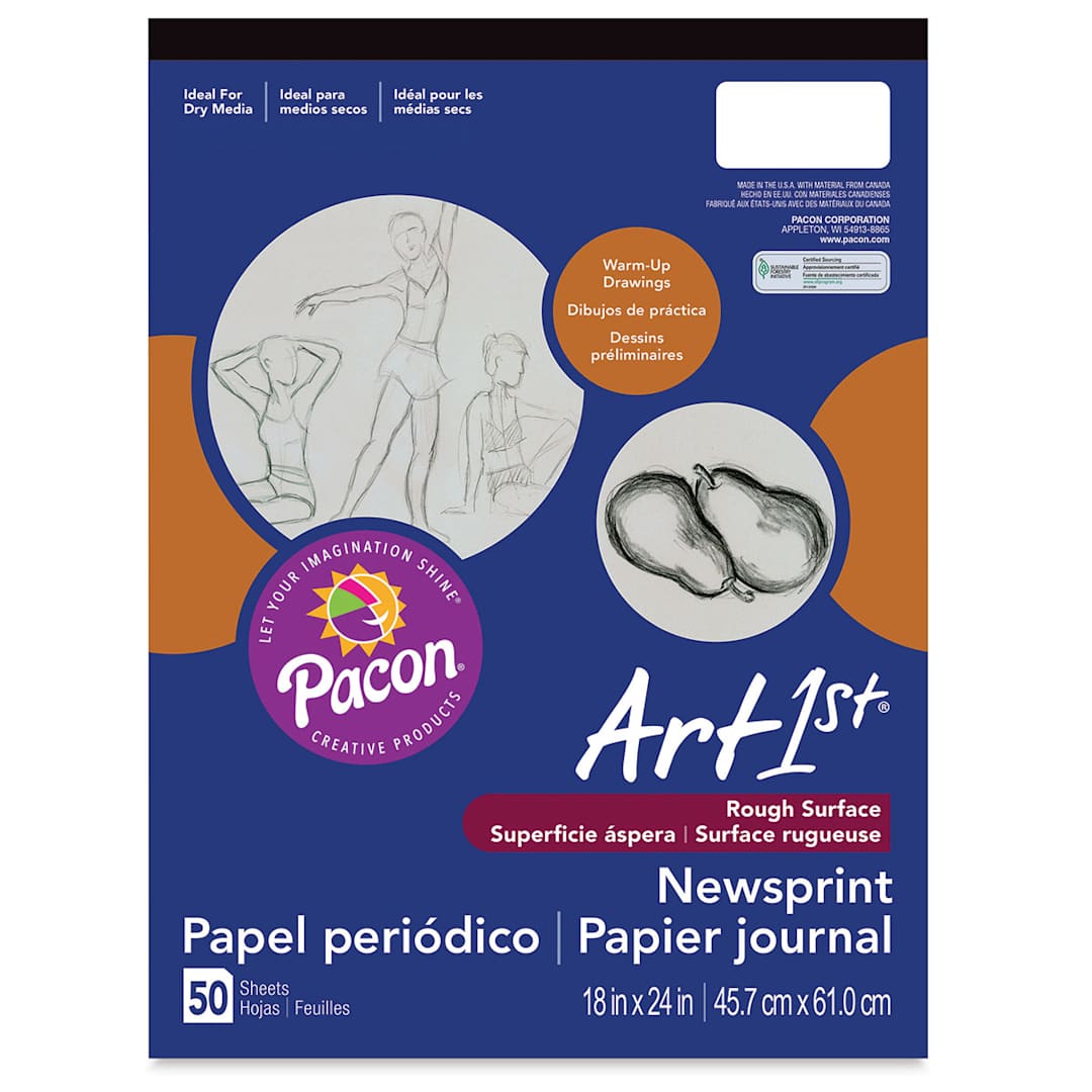 Open in modal - ART1st Newsprint Pad - 18" x 24", 50 Sheets