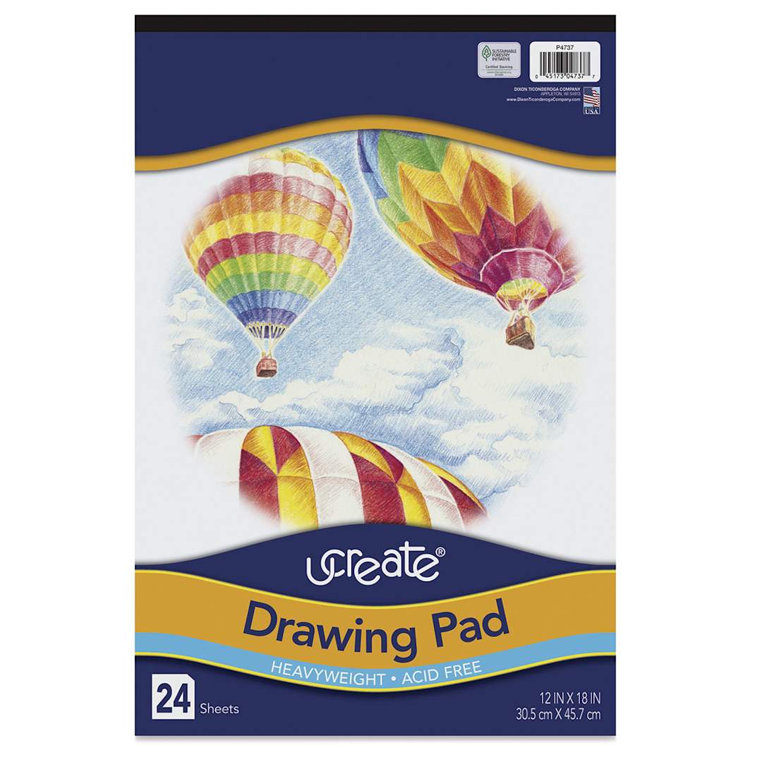 Open in modal - Pacon UCreate Drawing Pad - 12" x 18", 24 Sheets