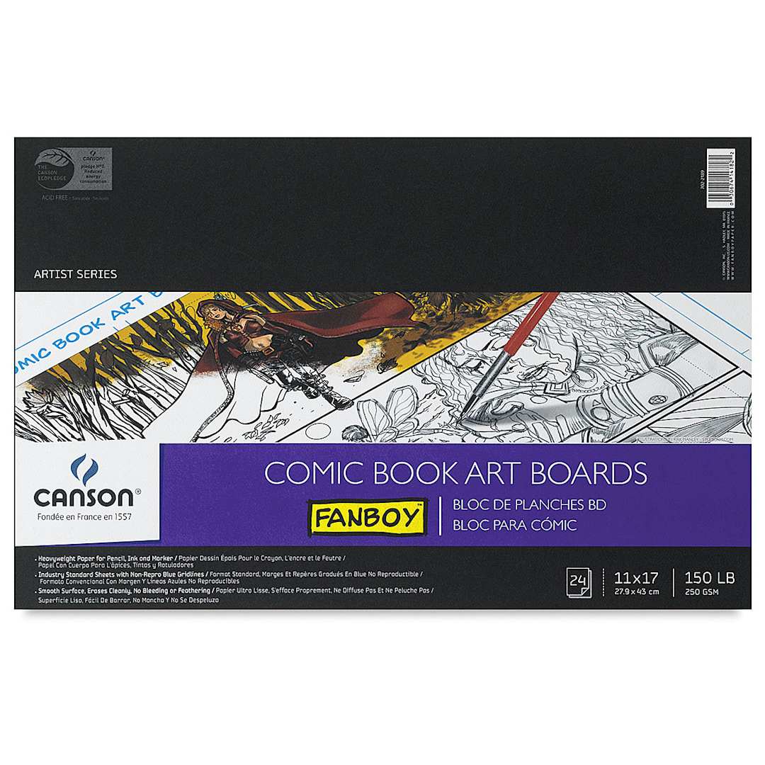 Open in modal - Canson Fanboy Comic Book Art Boards - 11" x 17", 24 Sheets