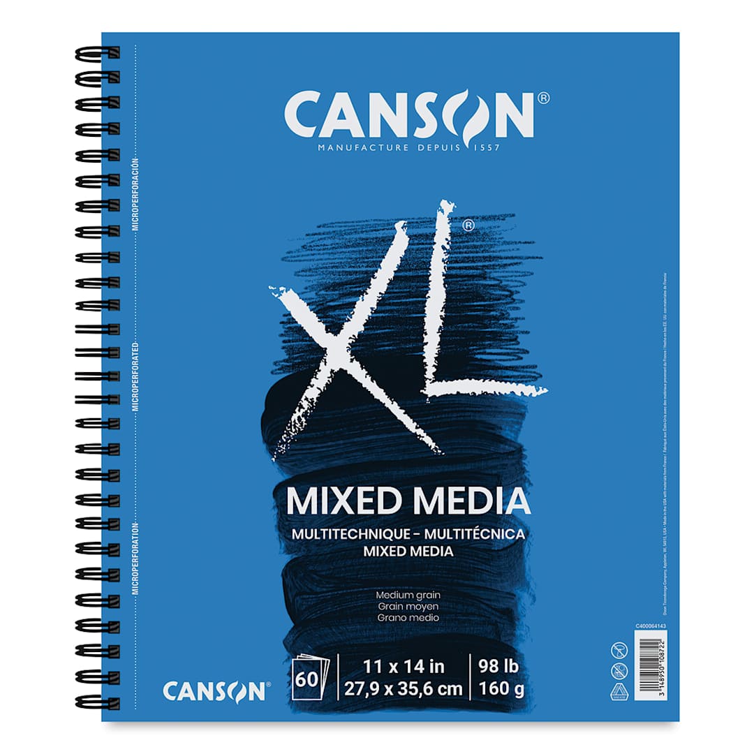 Open in modal - Canson XL Mixed Media Pad - 11" x 14", Portrait, 60 Sheets