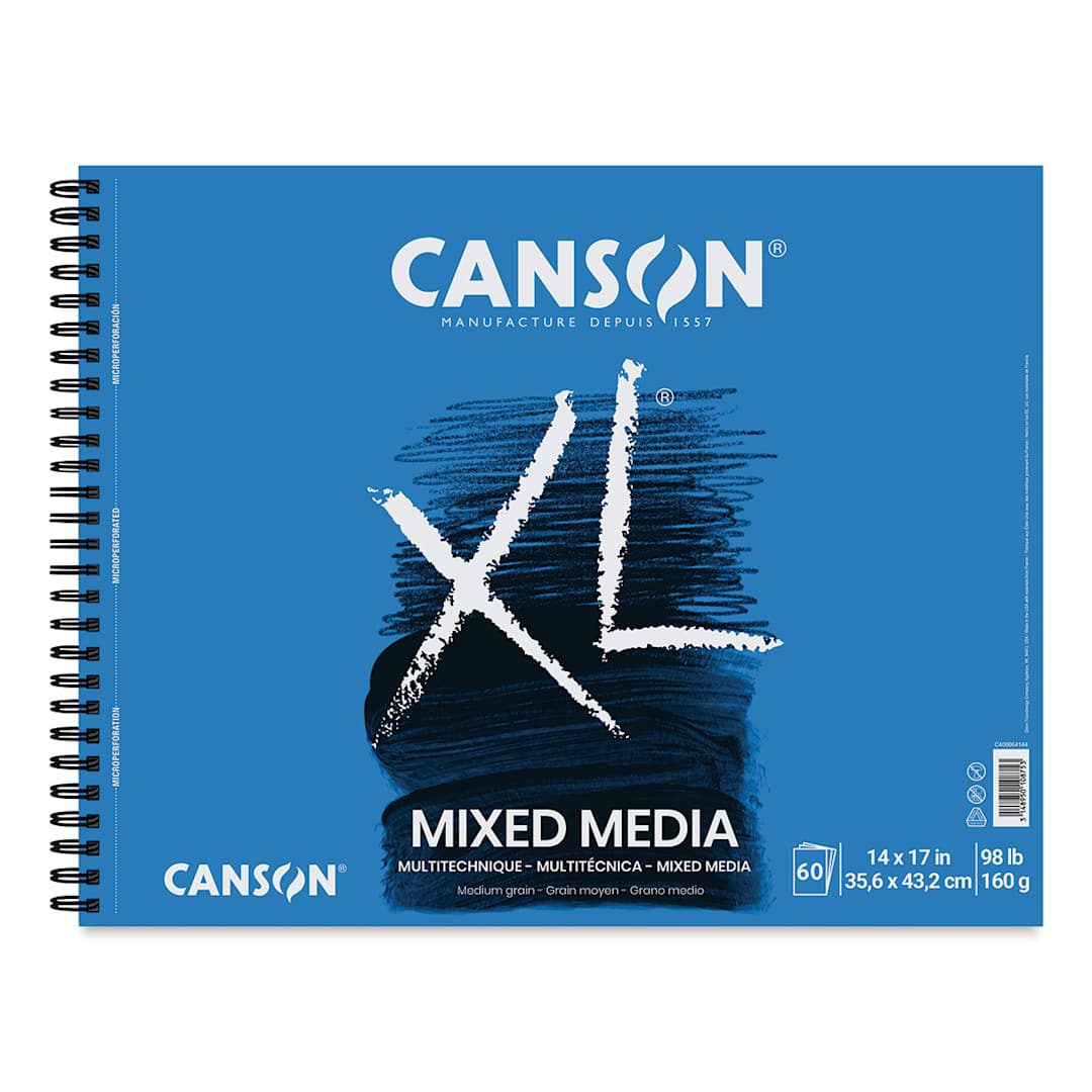 Open in modal - Canson XL Mixed Media Pad - 14" x 17", Landscape, 60 Sheets
