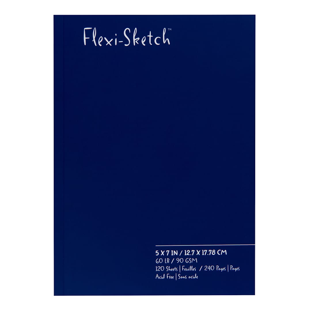 Open in modal - Global Art Flexi-Sketch Sketch Book, 7 in x 5 in Pool (Portrait), 120/Sheets