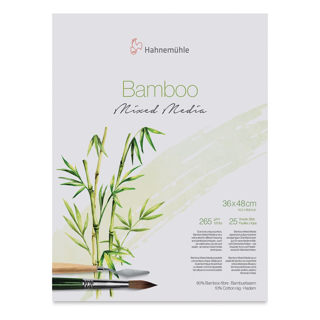 Open in modal - Hahnemühle Bamboo Mixed Media Block - 14'' x 19'', 25 Sheets