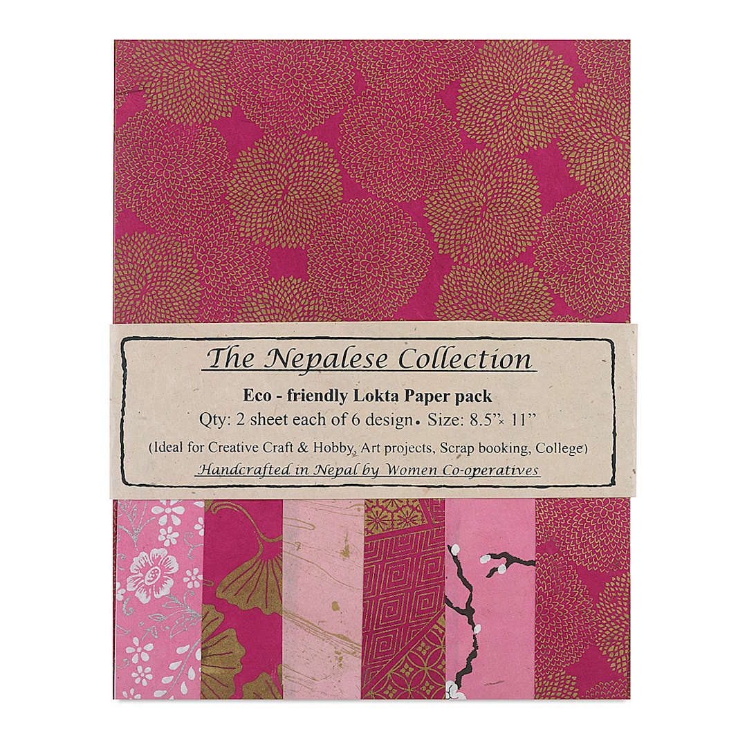 Open in modal - Nepalese Collection Lokta Paper - Front of Magenta/Pink Package