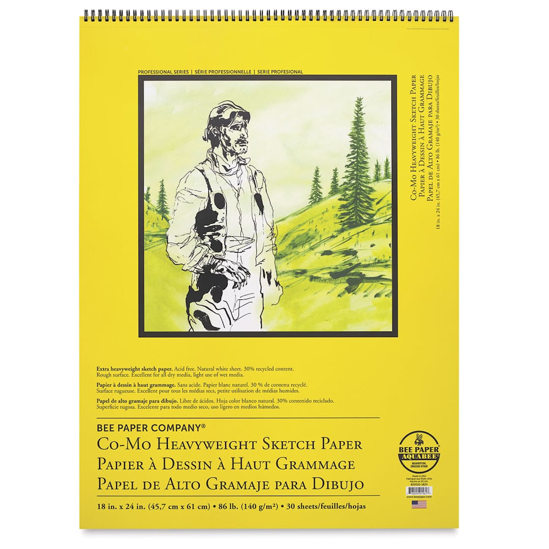 Open in modal - Bee Paper Co-Mo Sketch Pads - Front cover of single Pad
