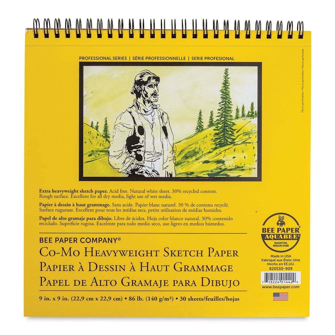 Open in modal - Bee Paper Co-Mo Sketch Pad - 9" x 9", 30 Sheets