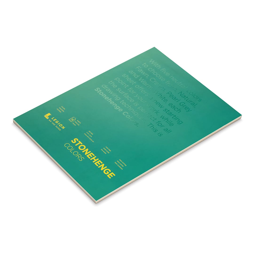 Open in modal - Legion Stonehenge Drawing Paper Pad - 11" x 14", Multi Color, 15 Sheets