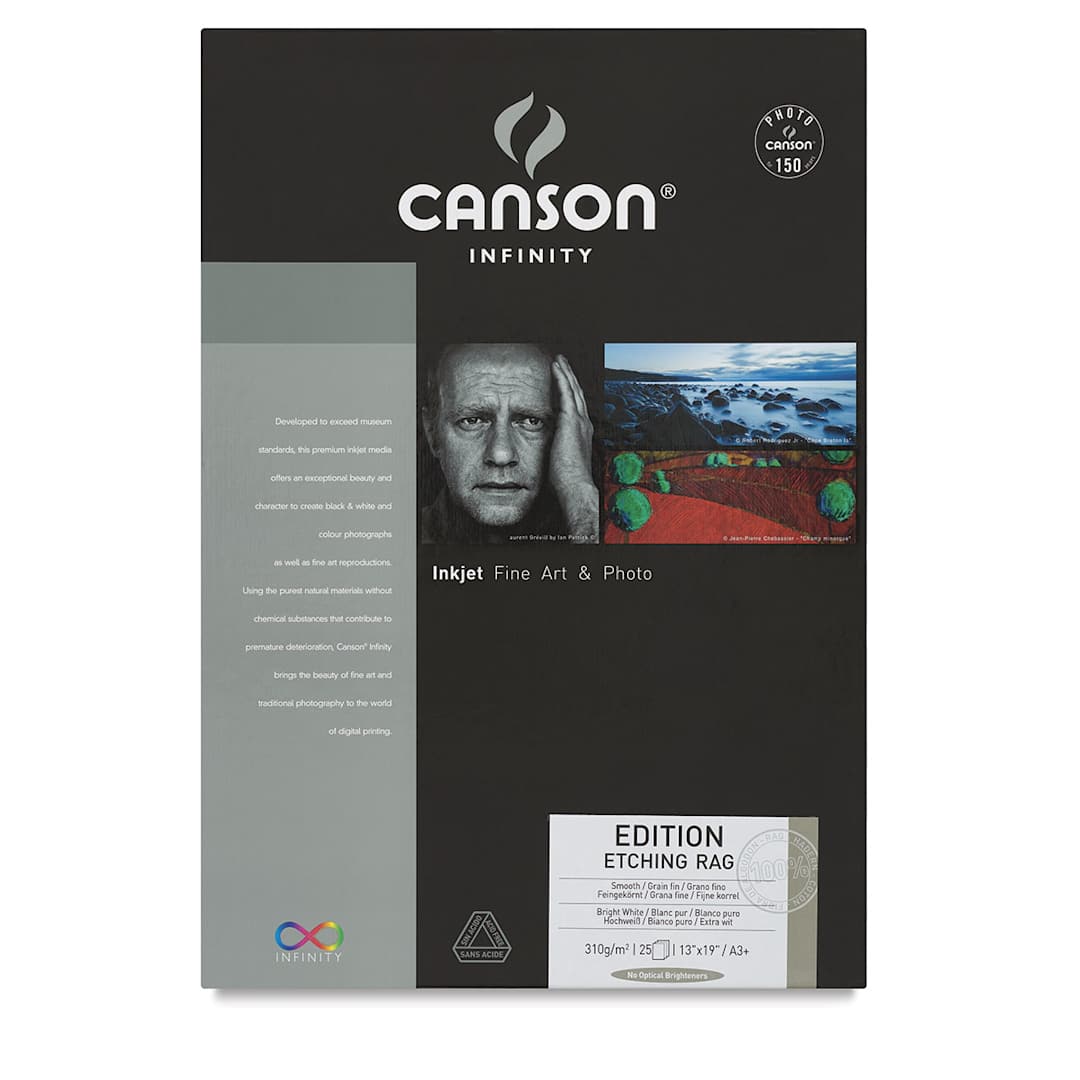 Open in modal - Canson Edition Etching Rag Inkjet Paper - Front of package shown